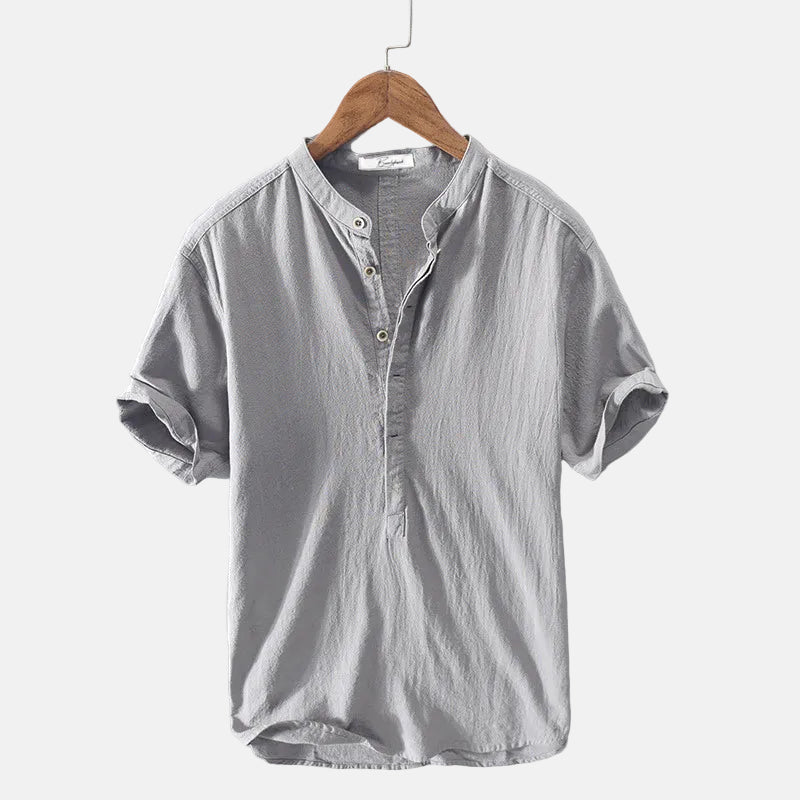 Men's Premium Linen Button-Down Shirt