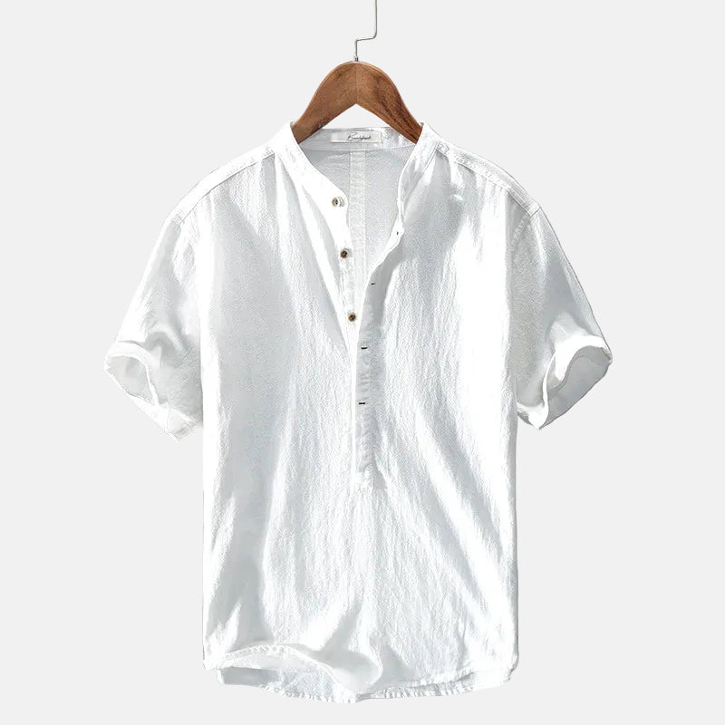 Men's Premium Linen Button-Down Shirt