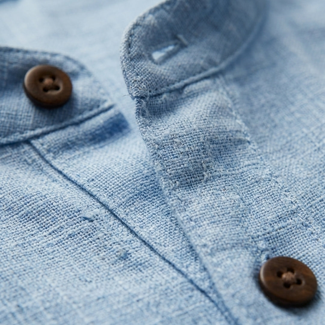 Men's Premium Linen Button-Down Shirt