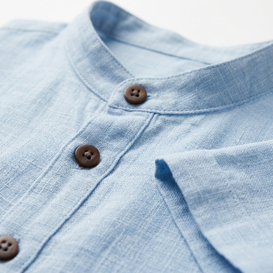 Men's Premium Linen Button-Down Shirt