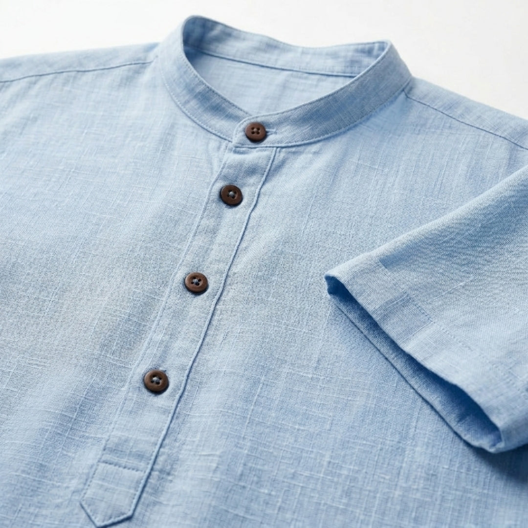 Men's Premium Linen Button-Down Shirt