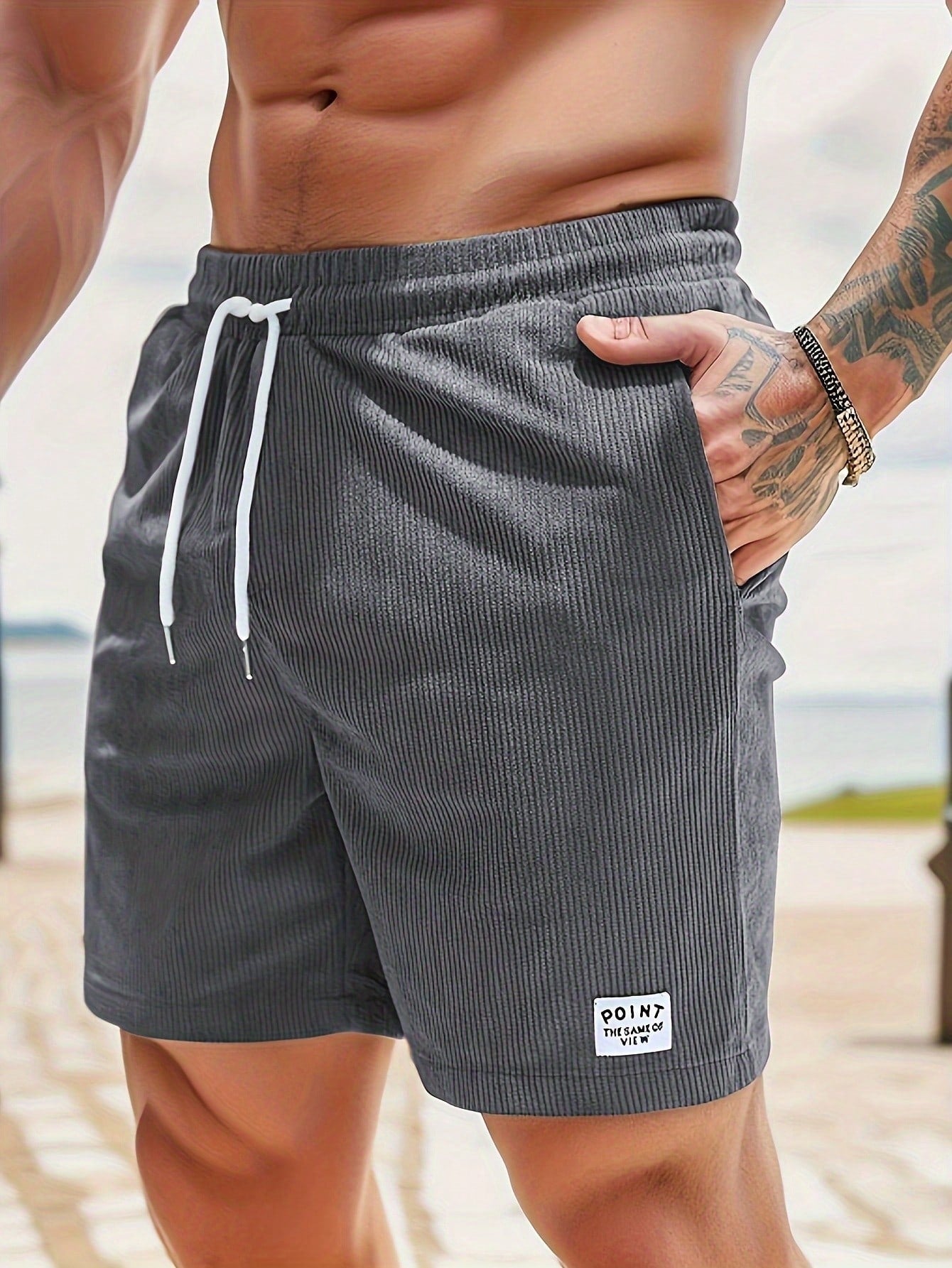 Men's Relaxed Fit Drawstring Waist Shorts