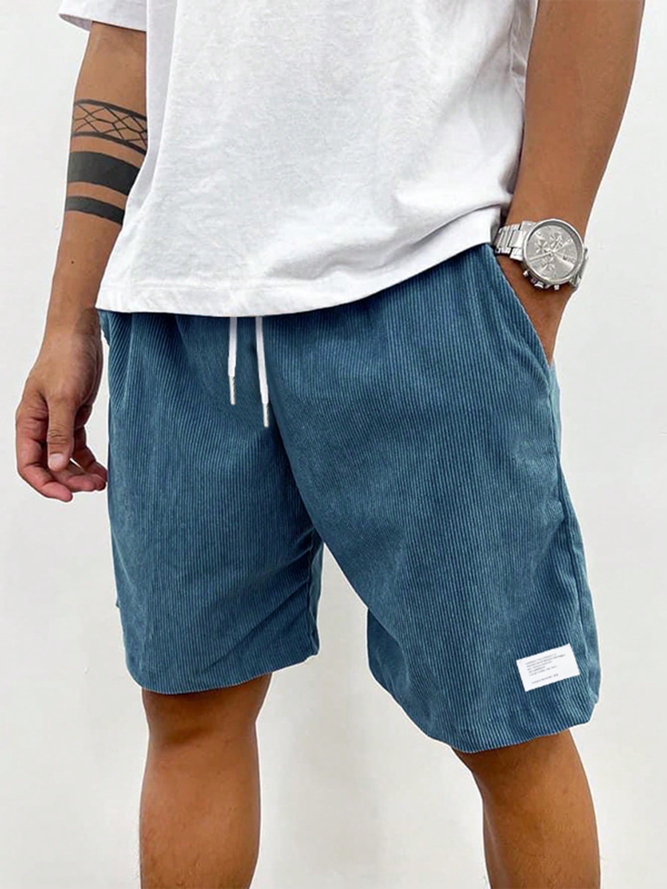 Men's Relaxed Fit Drawstring Waist Shorts