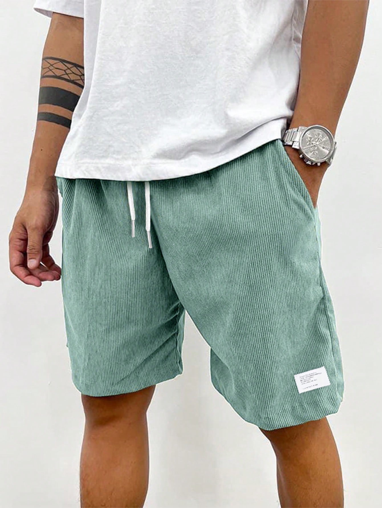 Men's Relaxed Fit Drawstring Waist Shorts