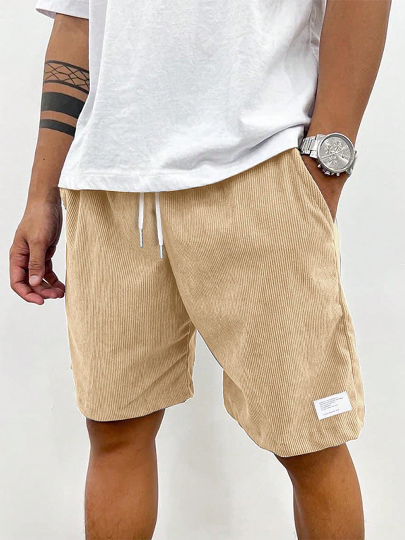 Men's Relaxed Fit Drawstring Waist Shorts