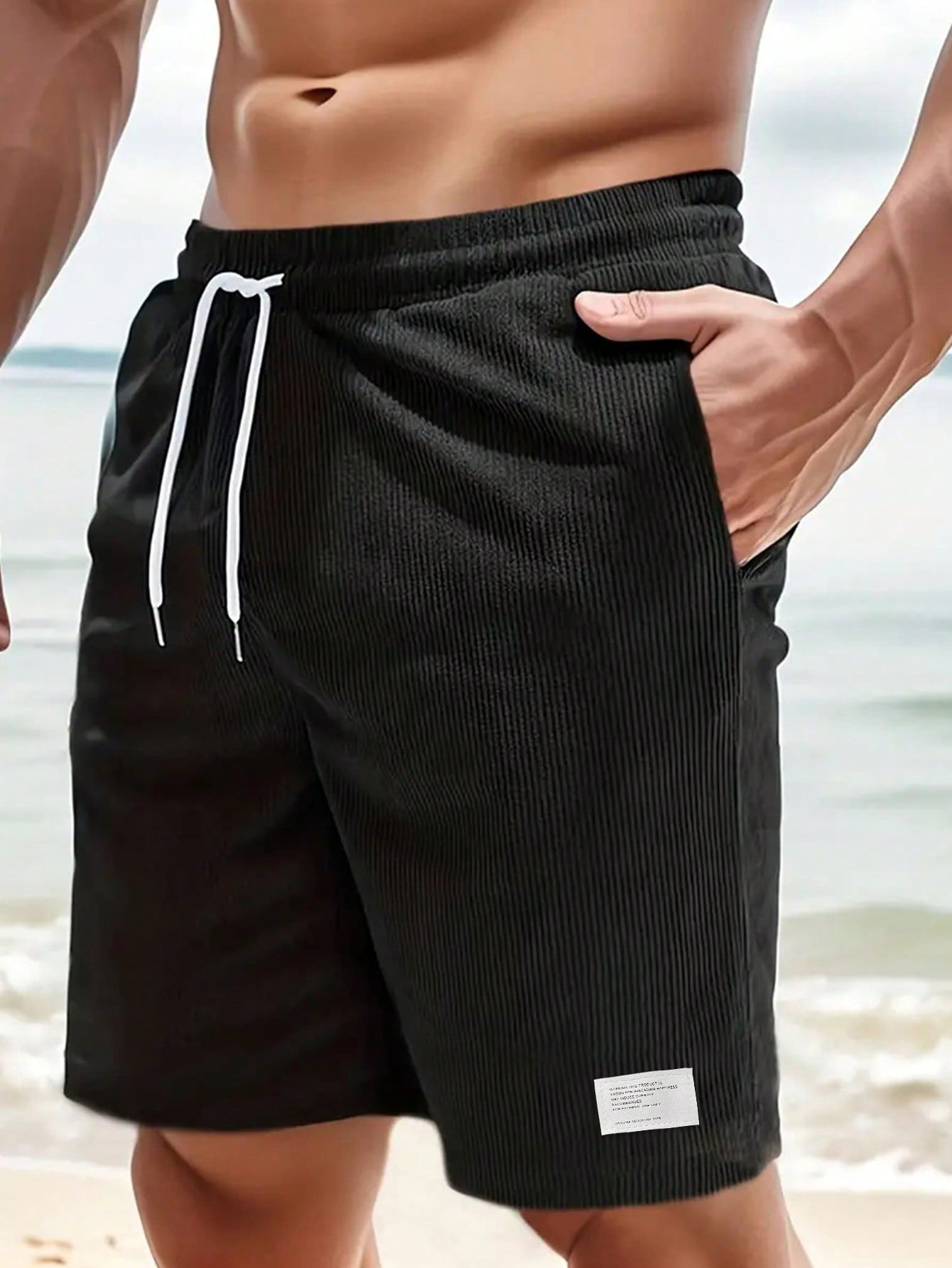Men's Relaxed Fit Drawstring Waist Shorts