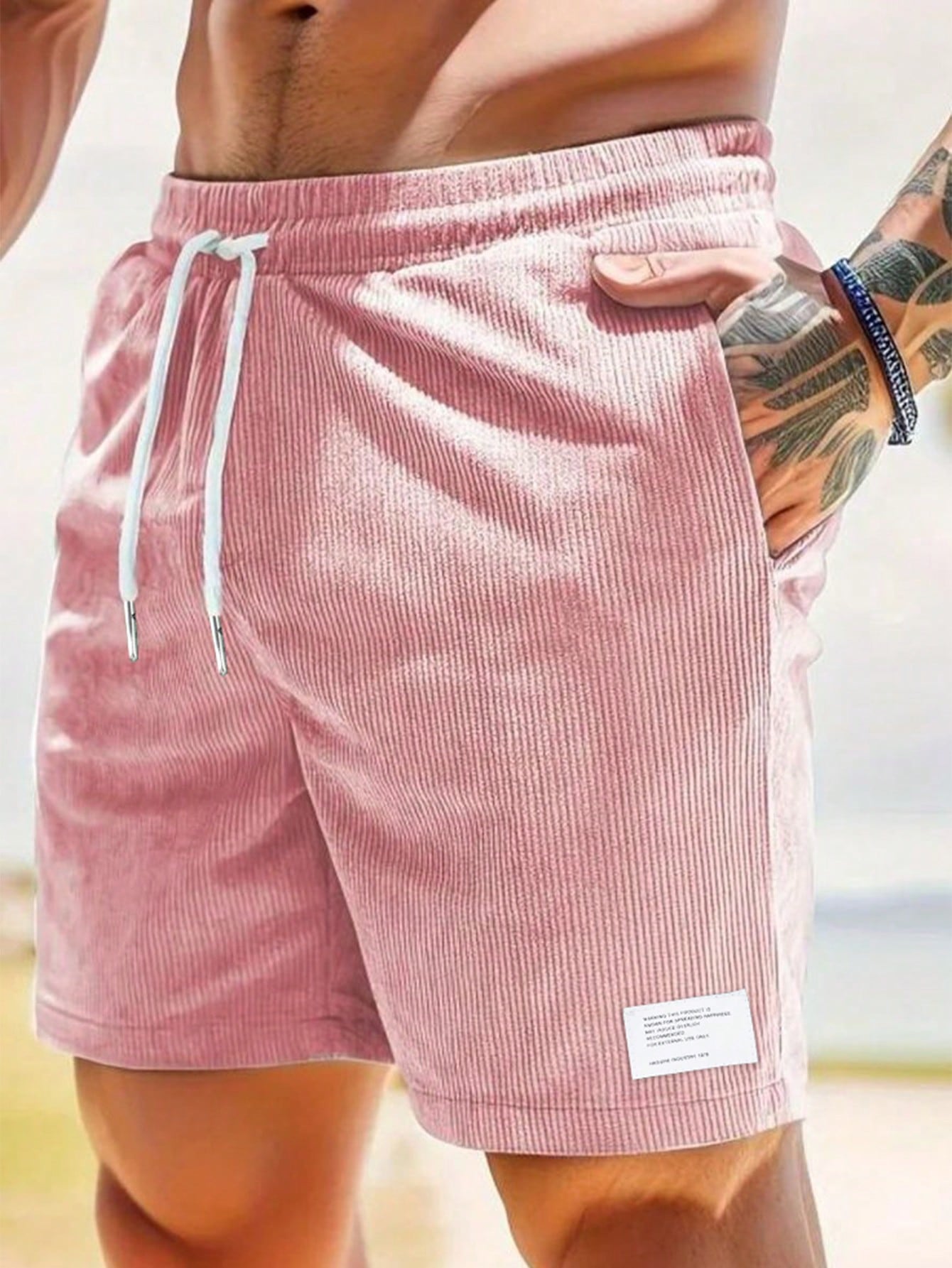 Men's Relaxed Fit Drawstring Waist Shorts