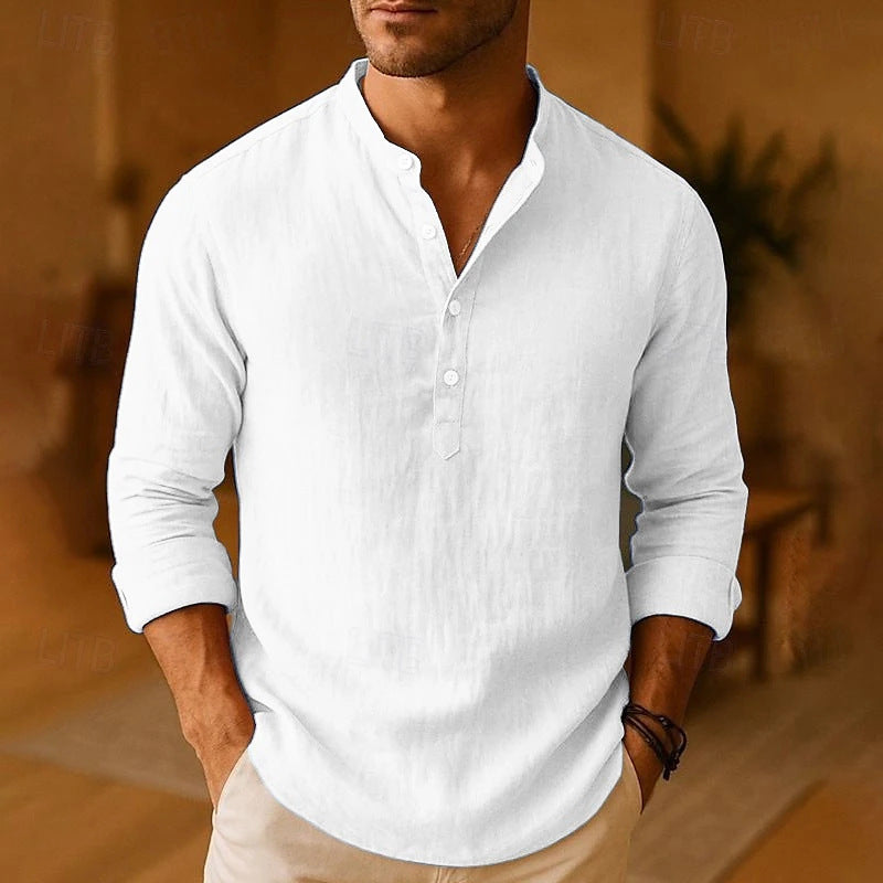 Men's Relaxed Fit Long Sleeve Shirt