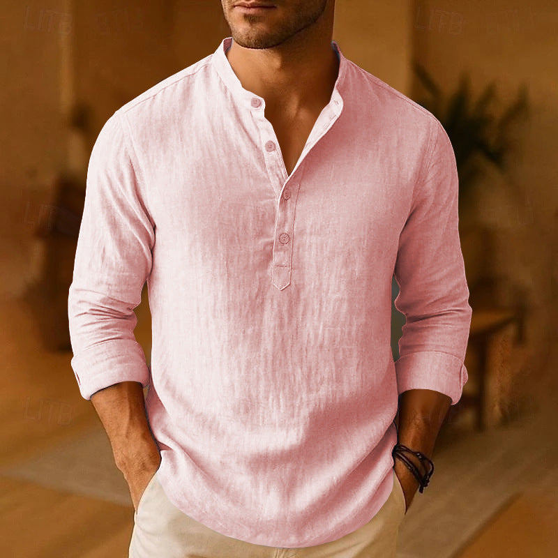 Men's Relaxed Fit Long Sleeve Shirt