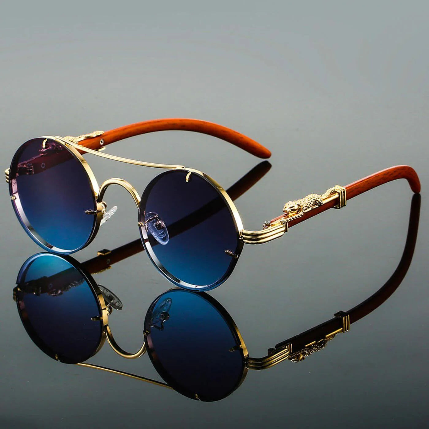 Men's Retro Polarized Sunglasses with UV Protection