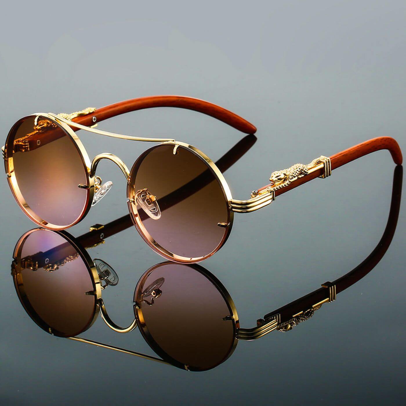 Men's Retro Polarized Sunglasses with UV Protection