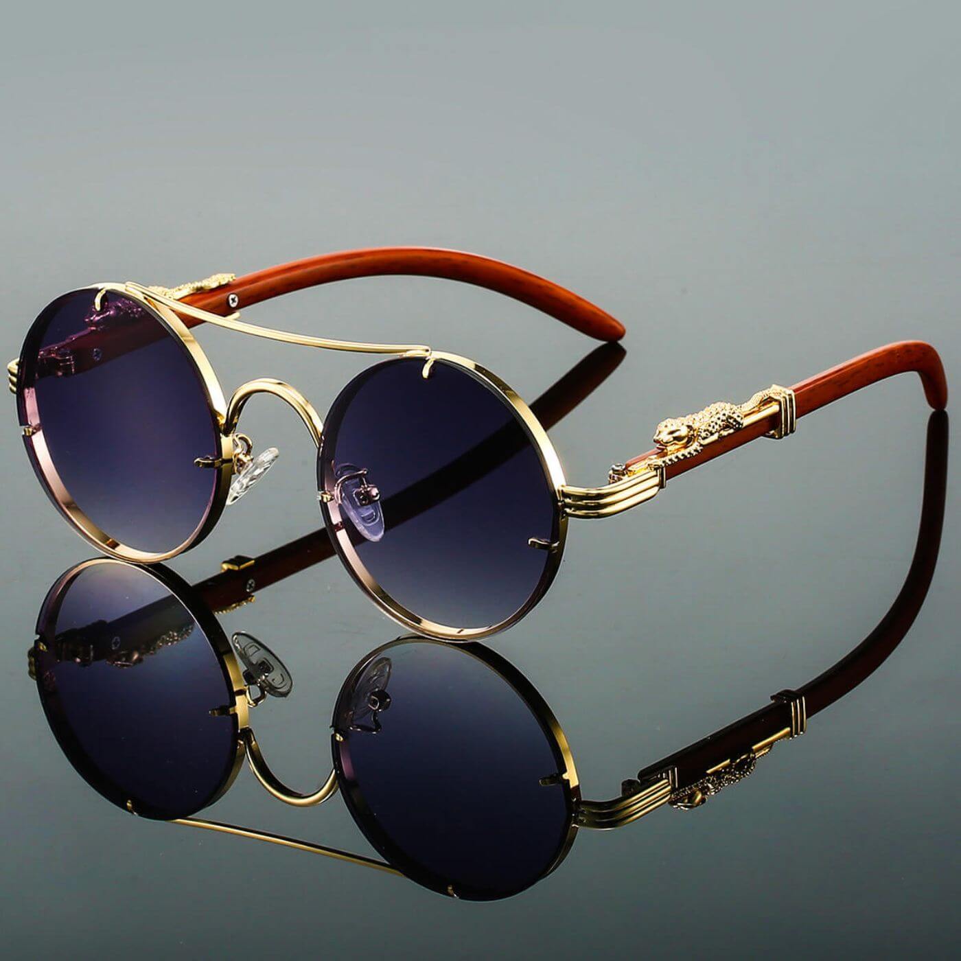 Men's Retro Polarized Sunglasses with UV Protection
