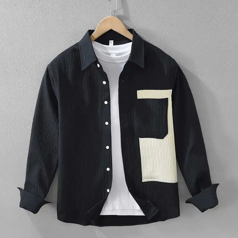 Men's Ribbed Corduroy Button-Down Shirt