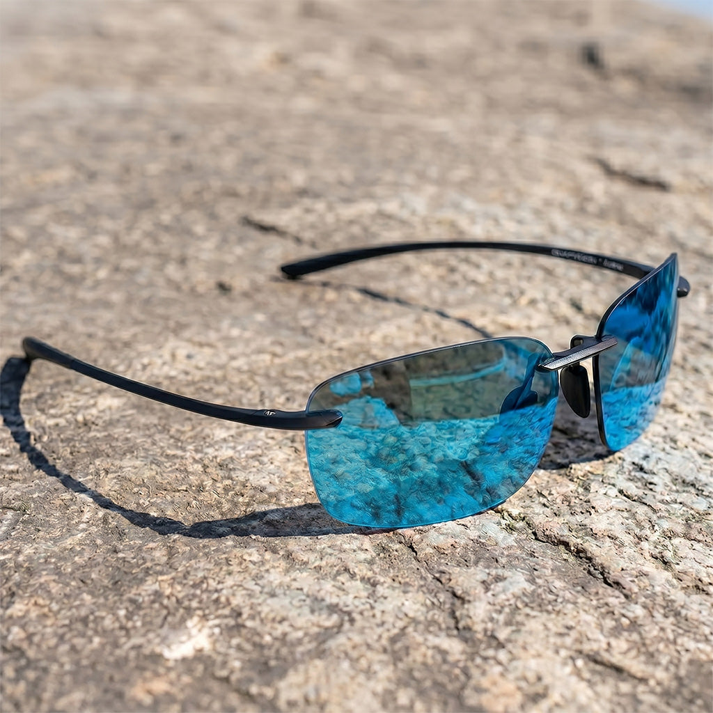 Men's Rimless Polarized Sunglasses for Outdoor Activities