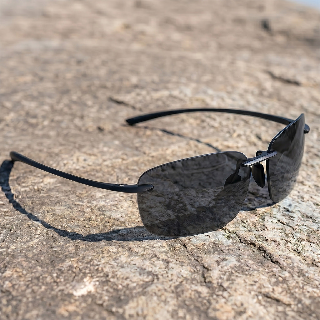 Men's Rimless Polarized Sunglasses for Outdoor Activities