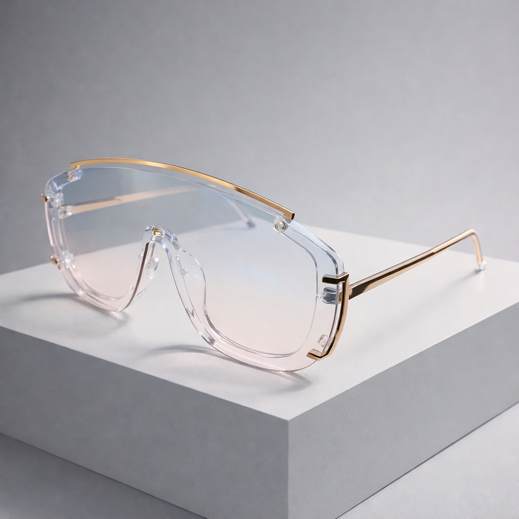 Men's Sculpted Design Sunglasses with UV Protection