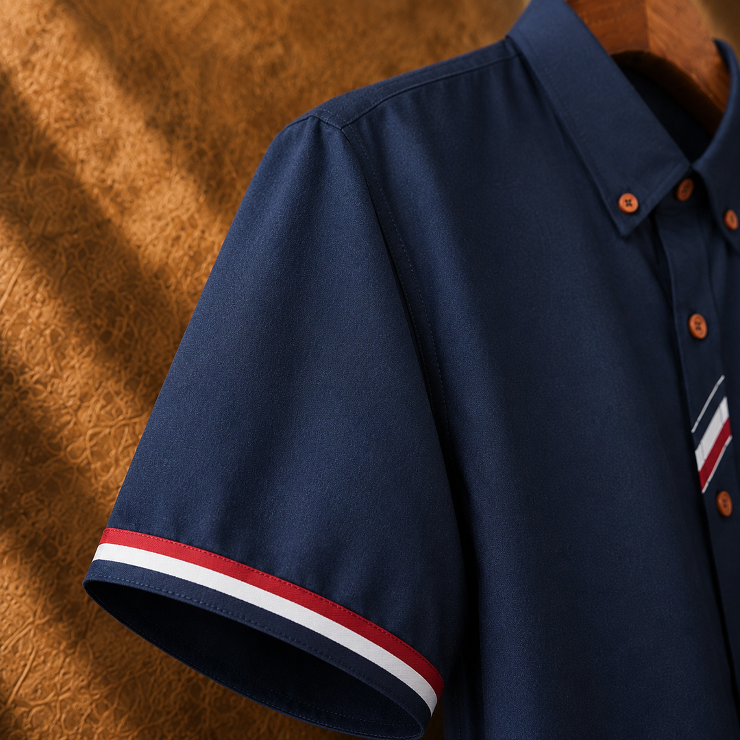 Men's Short Sleeve Button-Down Pocket Shirt