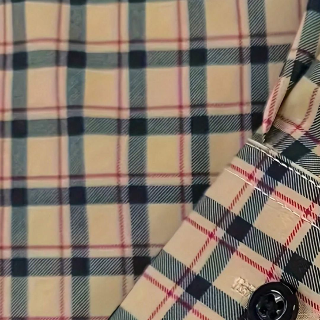 Men's Soft-Touch Tailored Plaid Dress Shirt