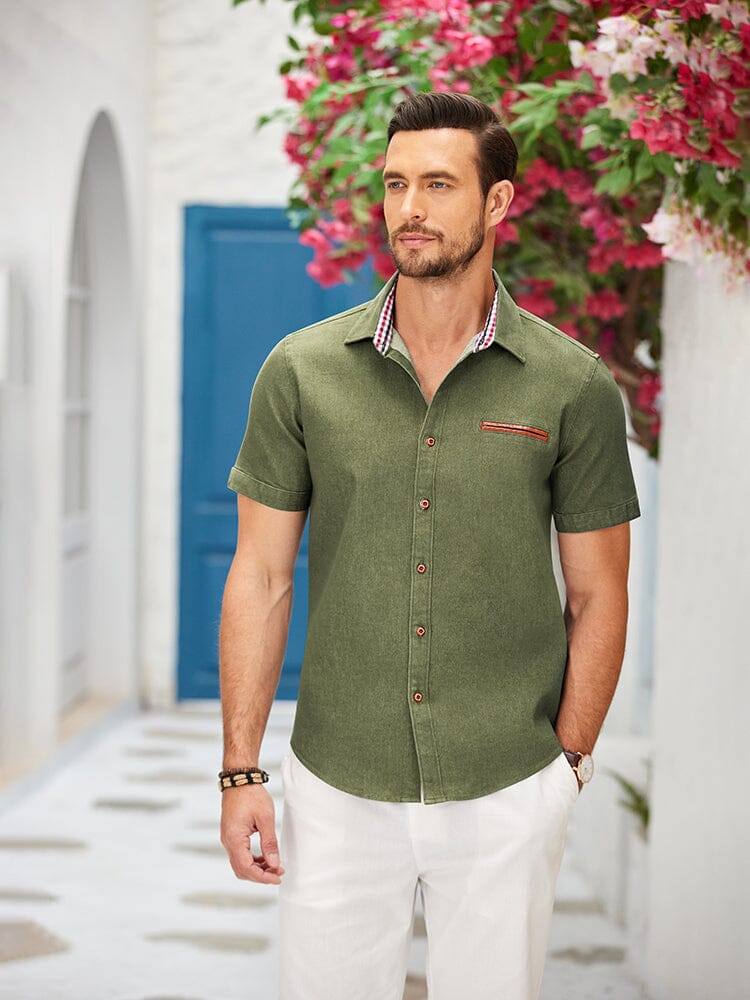 Men's Soft Cotton Blend Work Shirt