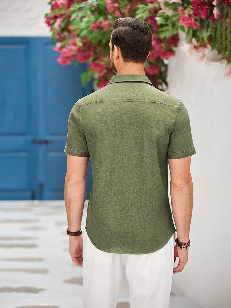 Men's Soft Cotton Blend Work Shirt