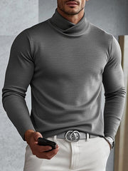 Men's Soft Cross Turtleneck Undershirt