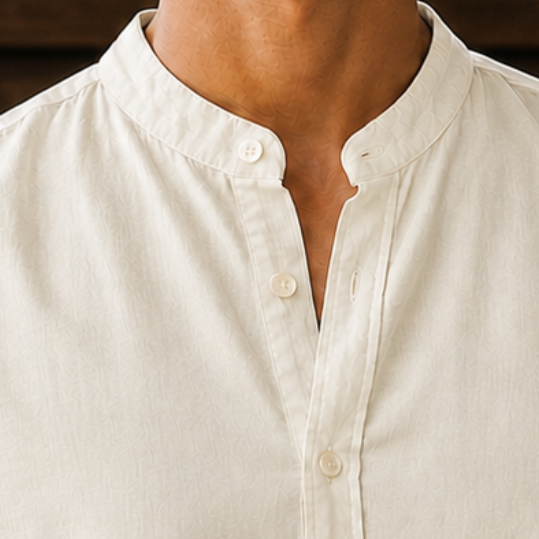 Men's Soft Fabric Loose Fit Short Sleeve Button-Down Shirt