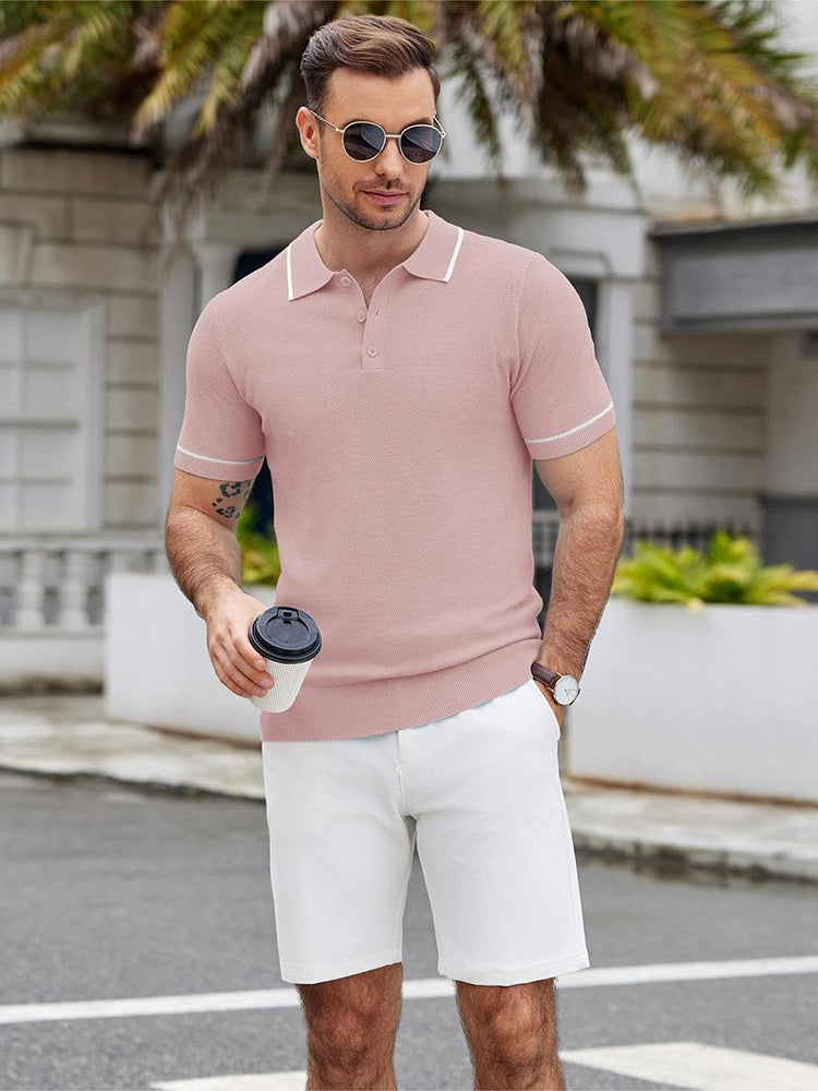 Men's Soft Knit Polo Shirt