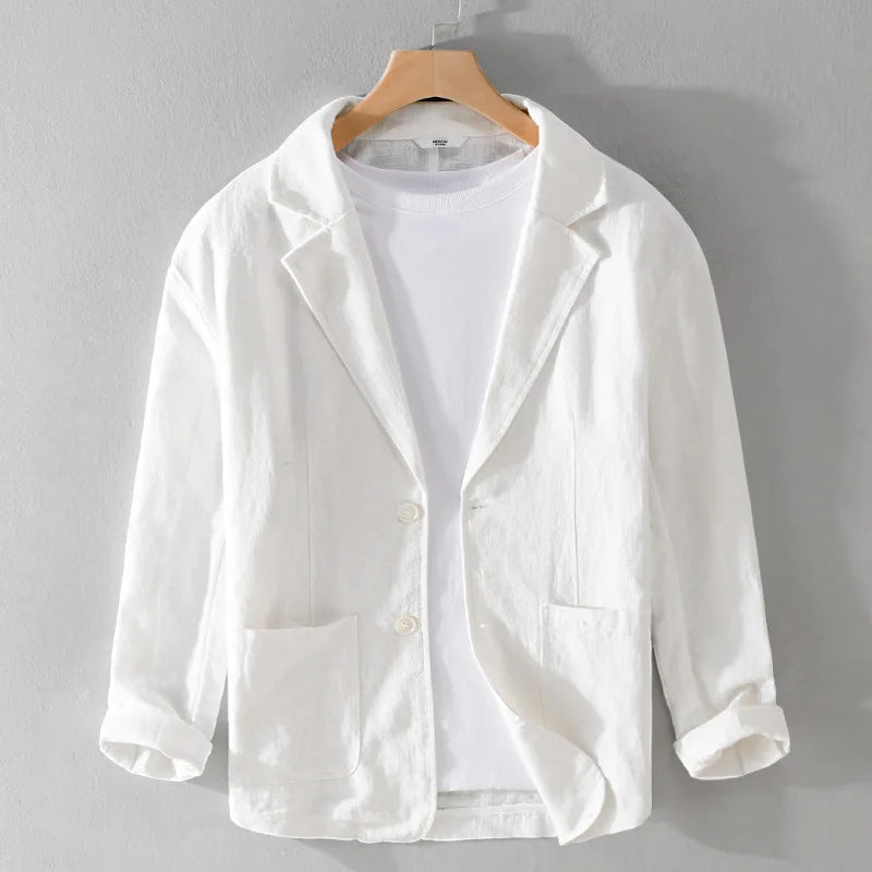 Men's Soft Linen Relaxed Fit Jacket