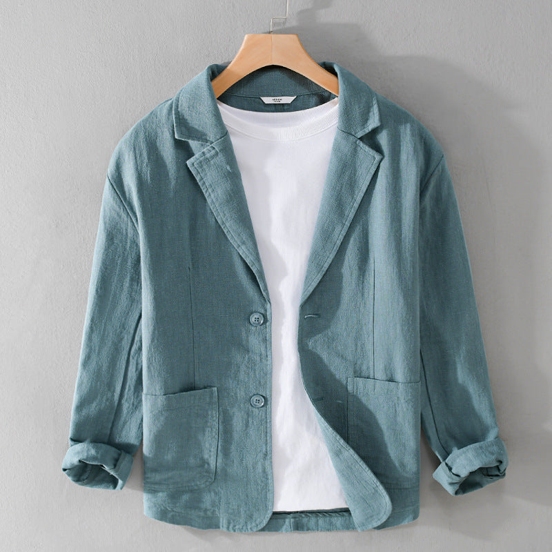 Men's Soft Linen Relaxed Fit Jacket