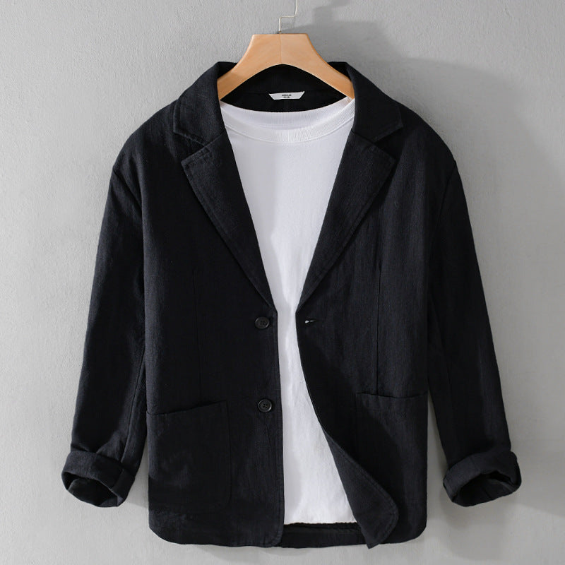 Men's Soft Linen Relaxed Fit Jacket