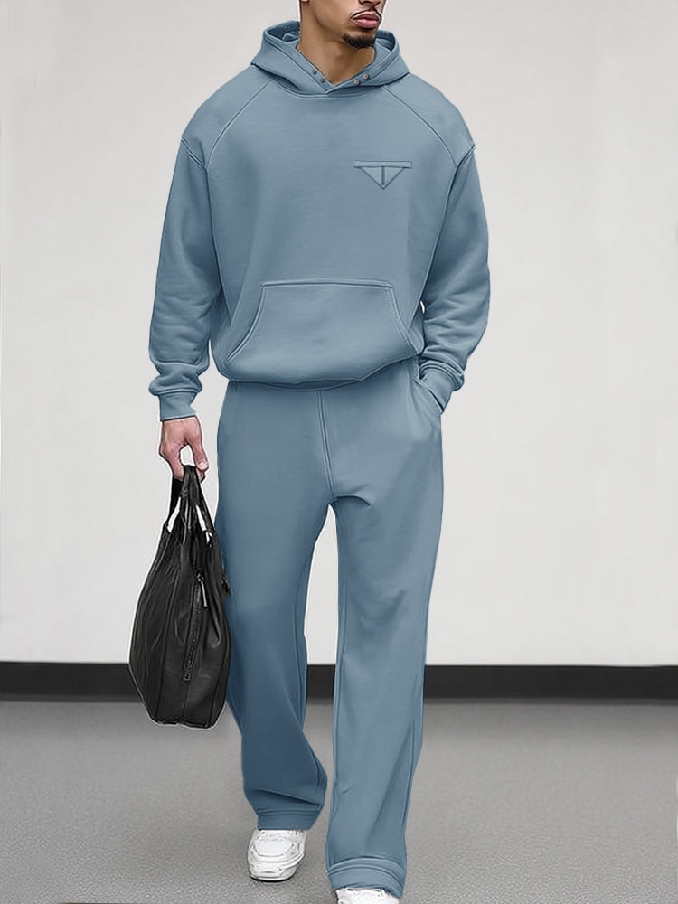 Men's Soft Stretch Athleisure Hoodie And Pants Set