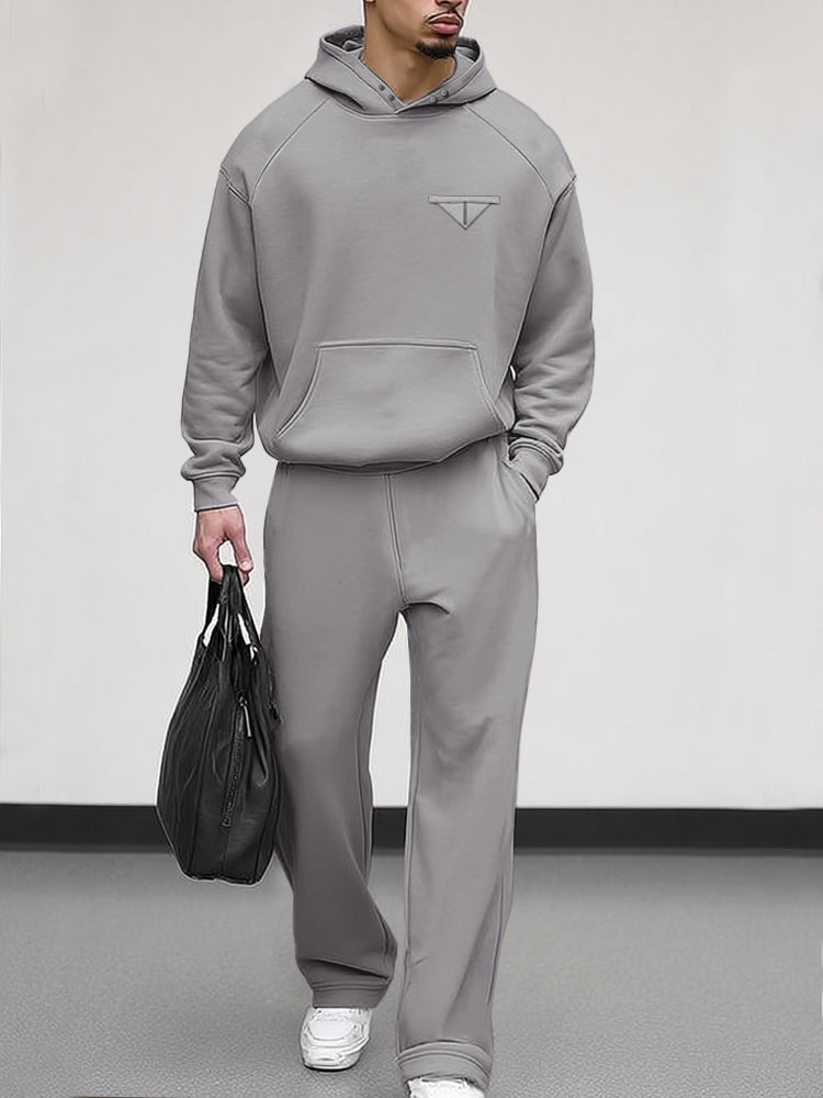 Men's Soft Stretch Athleisure Hoodie And Pants Set