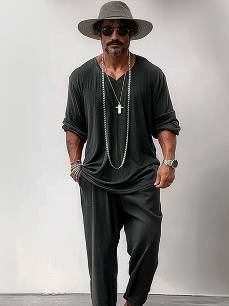 Men's Soft Stretch Casual 2-Piece Outfit