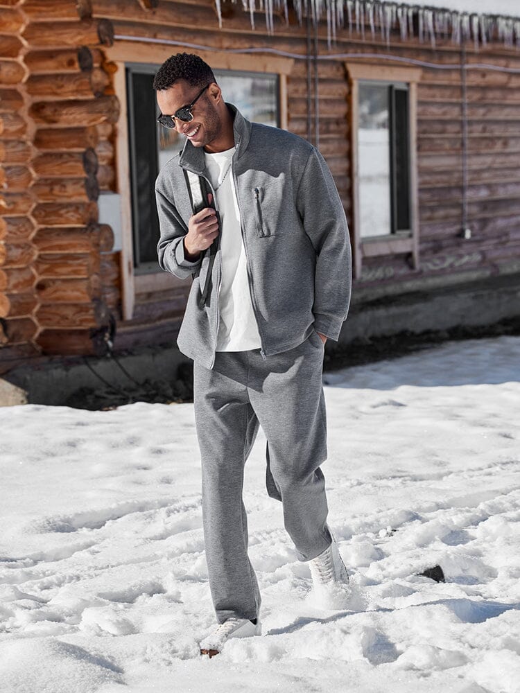 Men's Soft Touch Athleisure Jacket Set