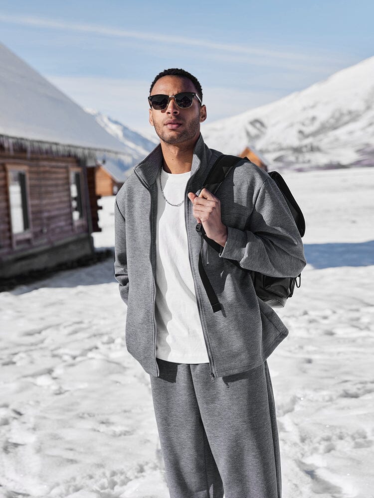 Men's Soft Touch Athleisure Jacket Set