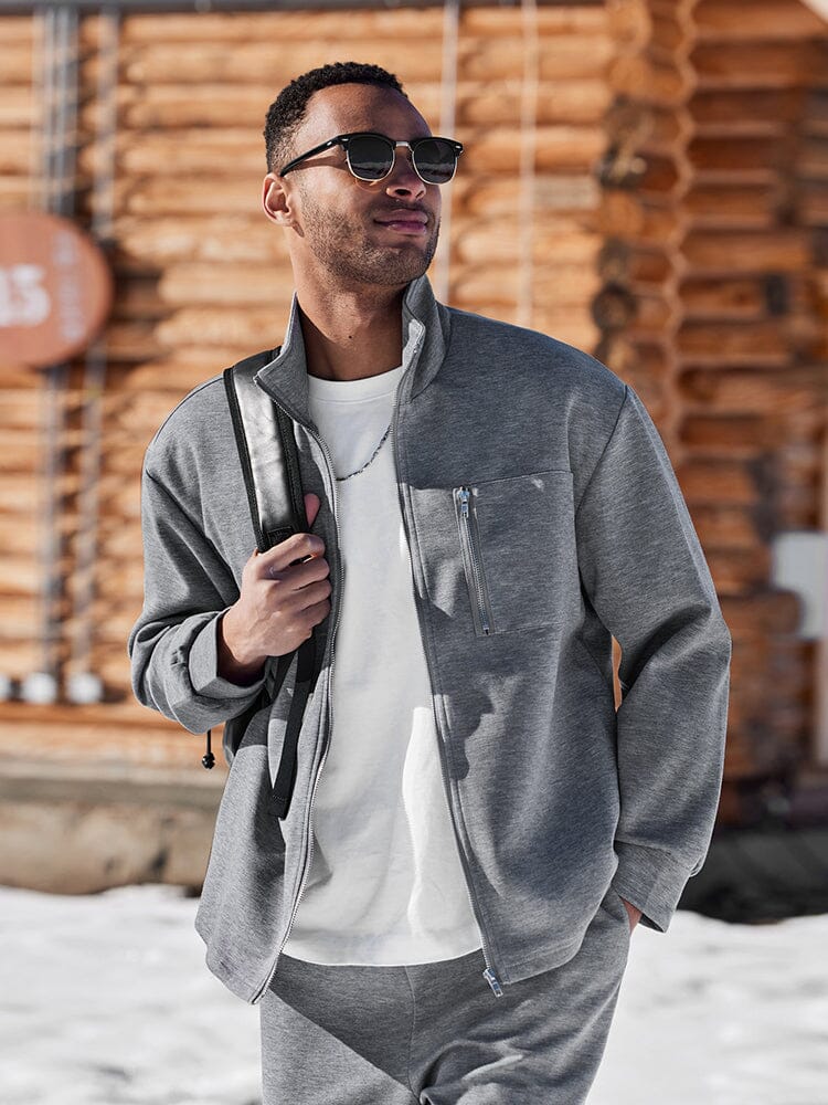 Men's Soft Touch Athleisure Jacket Set