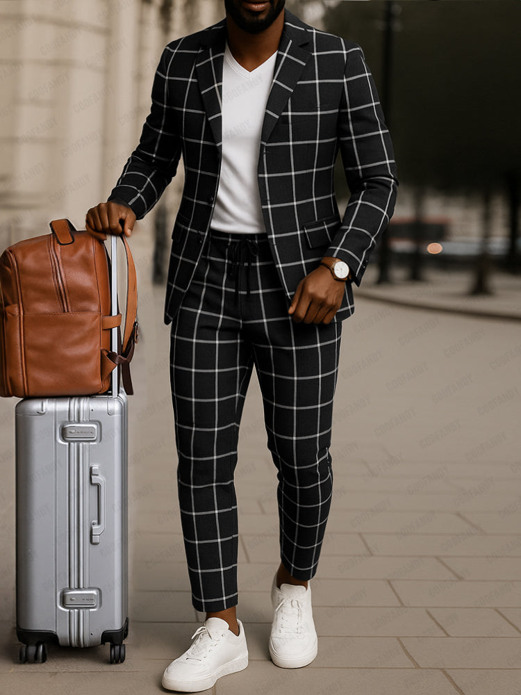 Men's Soft Touch Blazer And Pant Set For Men