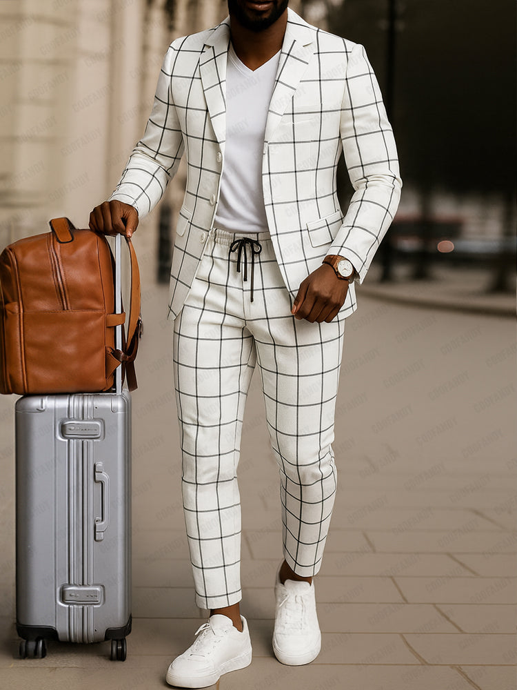 Men's Soft Touch Blazer And Pant Set For Men