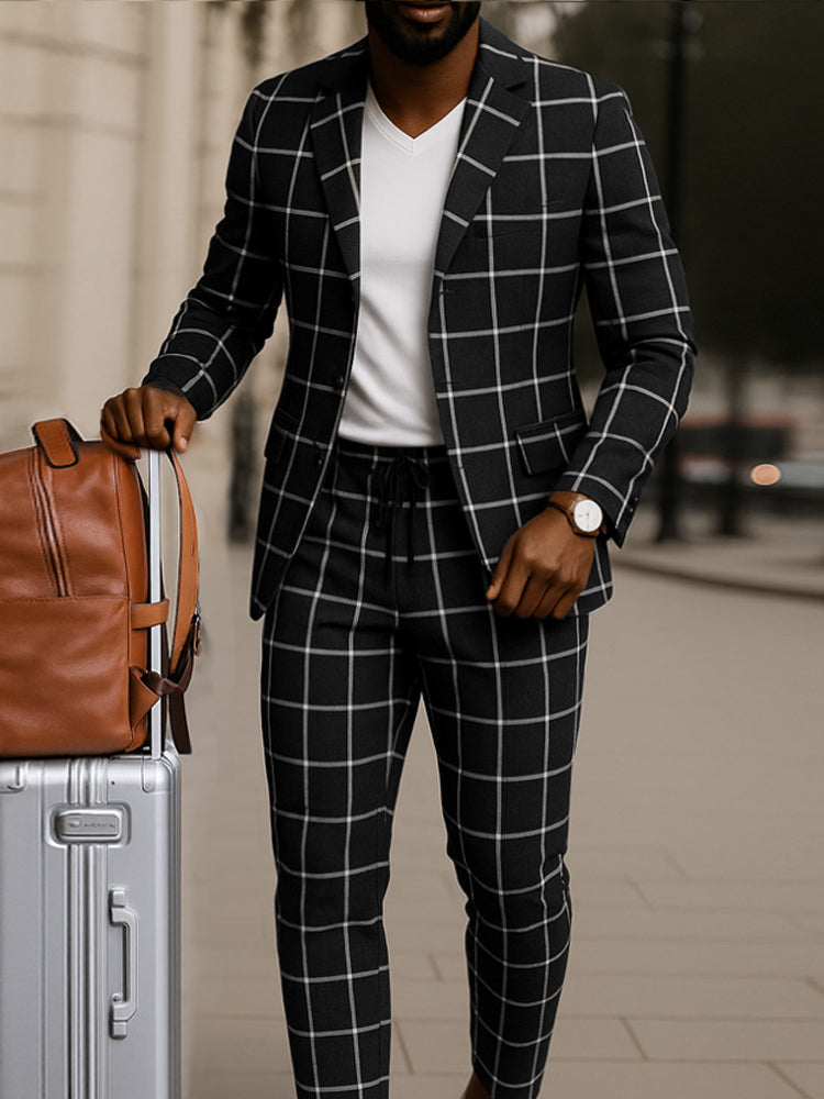 Men's Soft Touch Blazer And Pant Set For Men