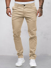 Men's Stretch Cotton Casual Khaki Pants