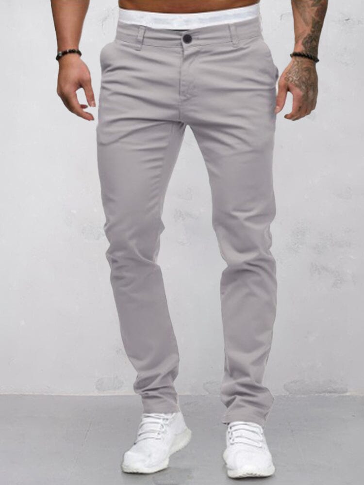 Men's Stretch Cotton Casual Khaki Pants