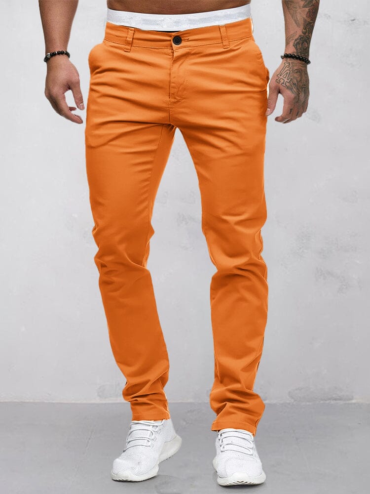 Men's Stretch Cotton Casual Khaki Pants