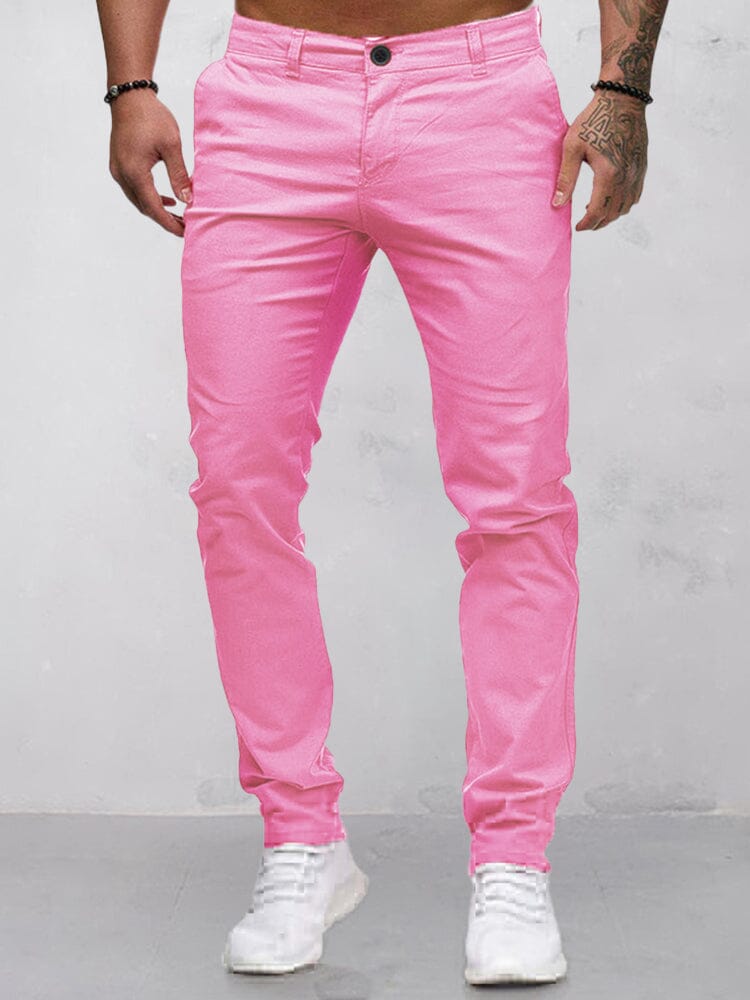 Men's Stretch Cotton Casual Khaki Pants