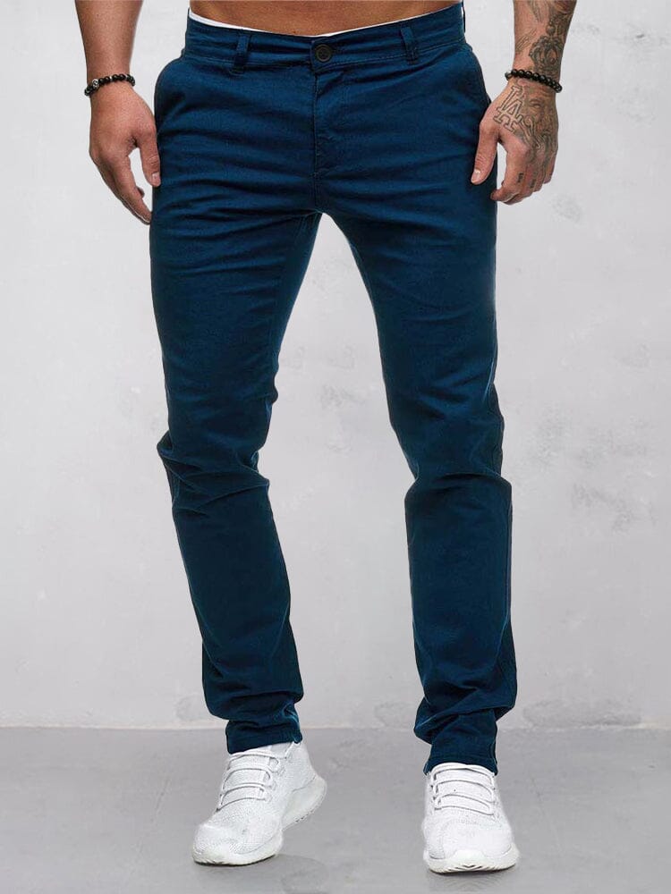 Men's Stretch Cotton Casual Khaki Pants