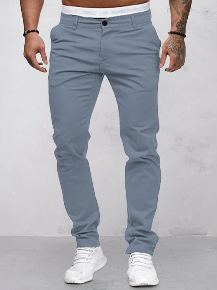 Men's Stretch Cotton Casual Khaki Pants