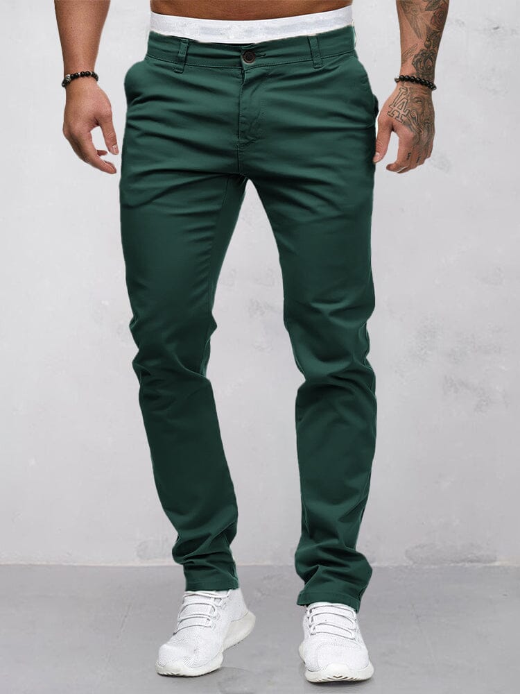 Men's Stretch Cotton Casual Khaki Pants