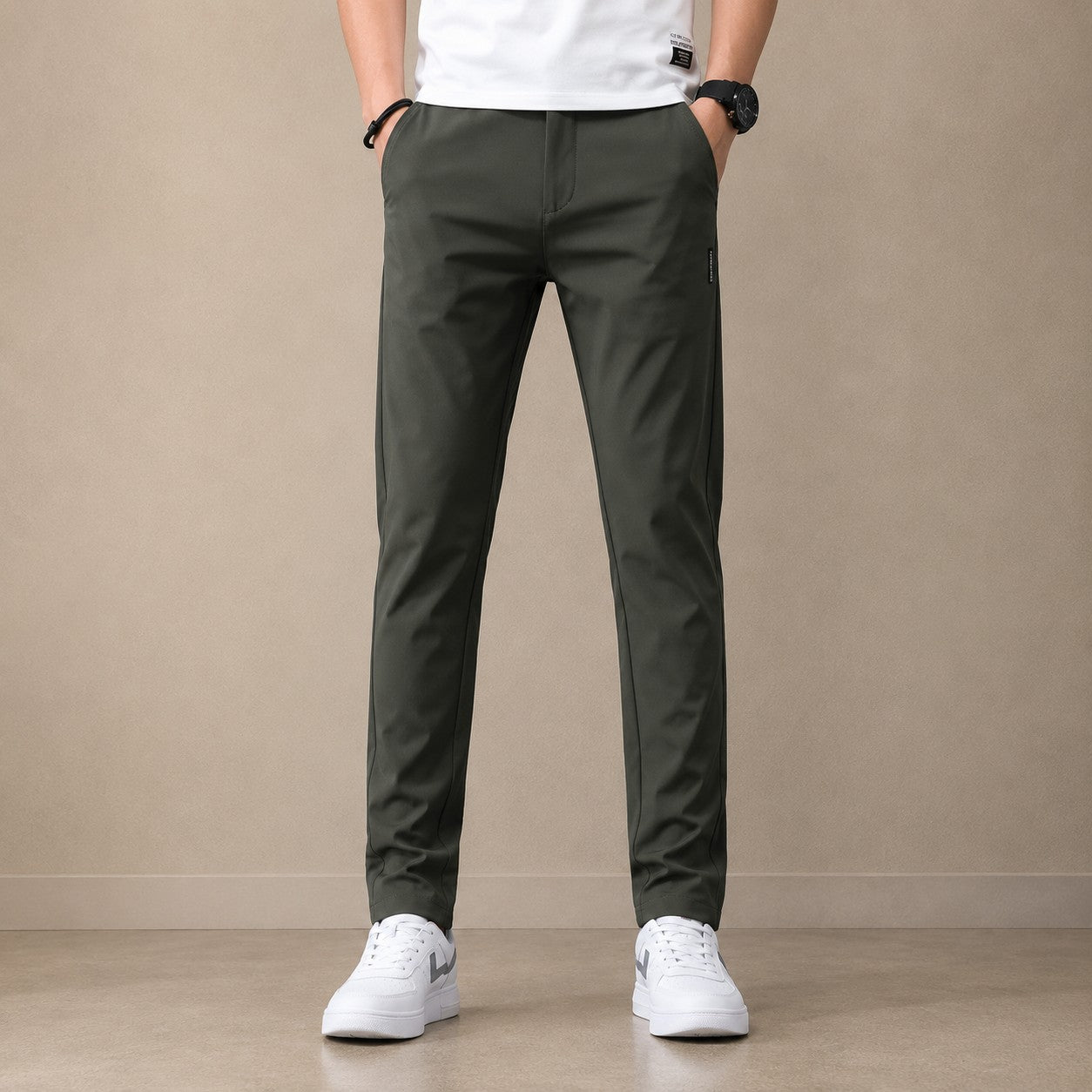 Men's Stretch Fabric Casual Pants