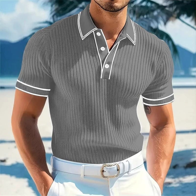 Men's Stretch Knit Polo Shirt