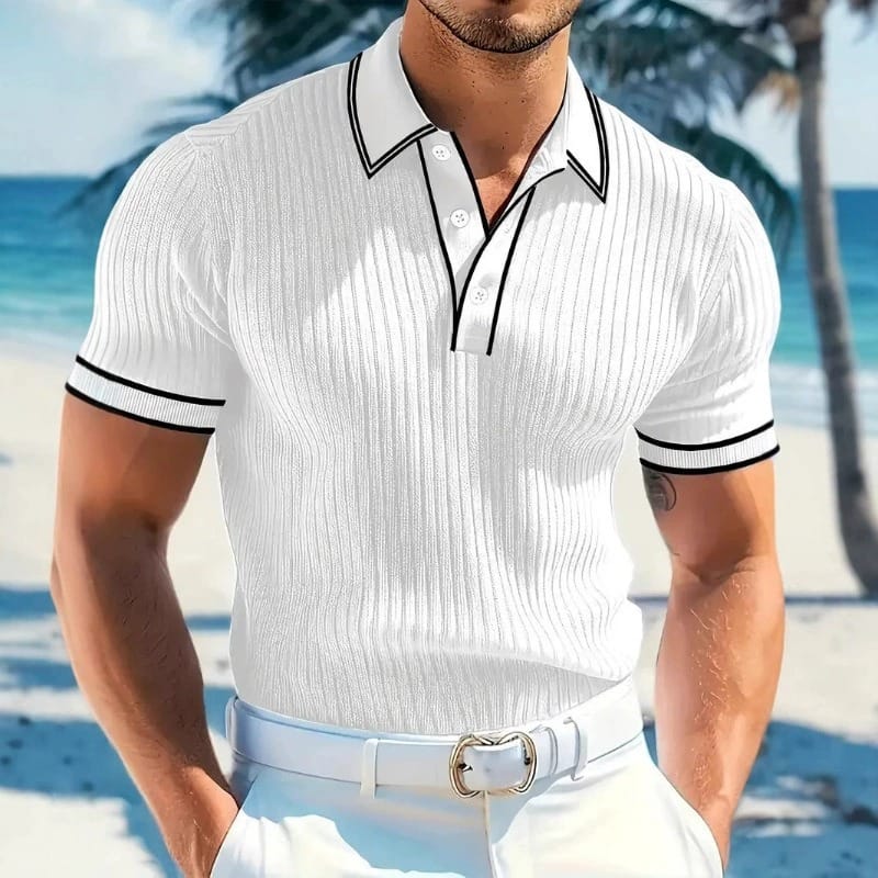 Men's Stretch Knit Polo Shirt