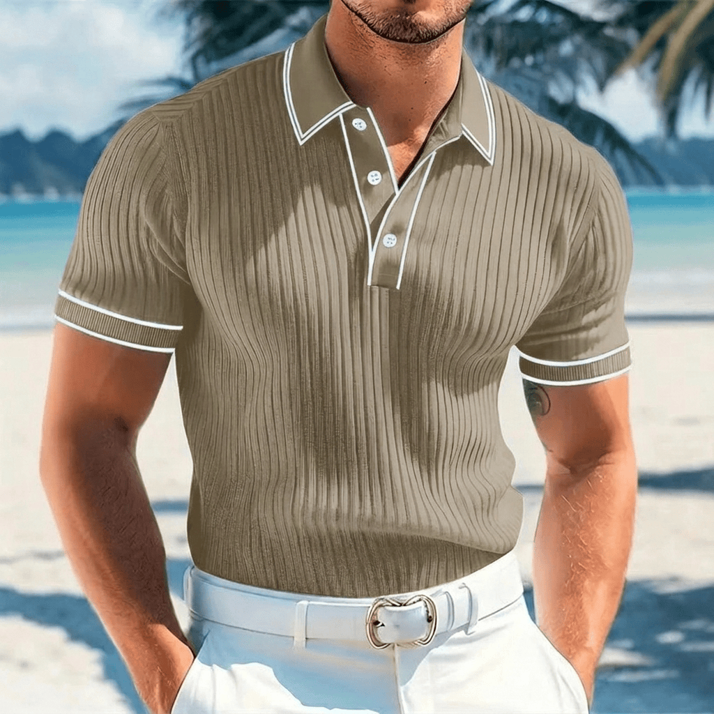 Men's Stretch Knit Polo Shirt